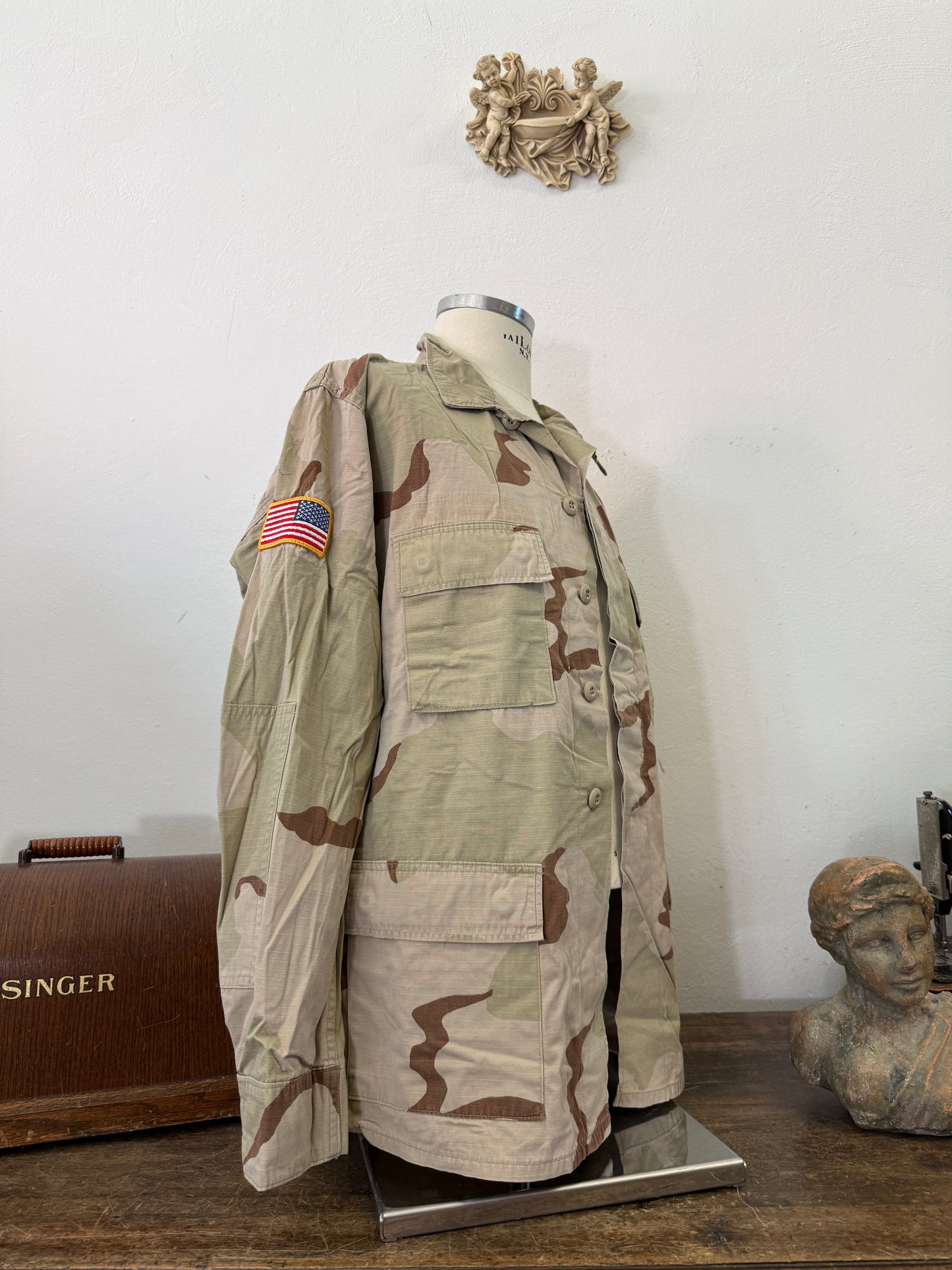 Vintage BDU Camo Jacket Ripstop US Army – XL