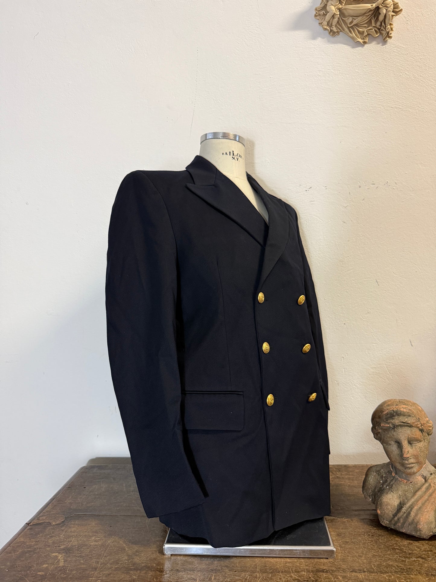 Vintage 00’s Italian Navy Double Breasted Jacket “L/XL”