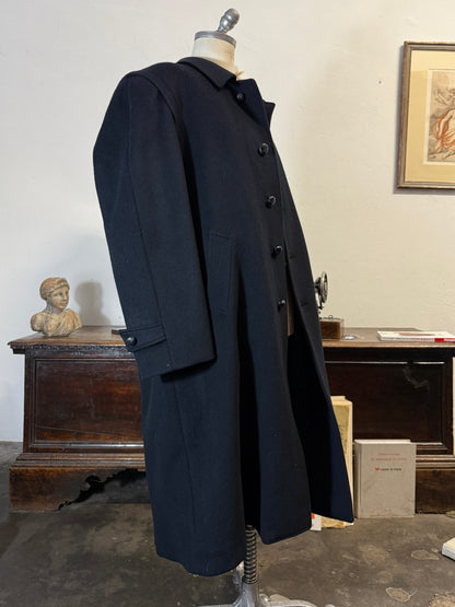 Vintage 90’s Loden Coat - Blue Navy “XL”