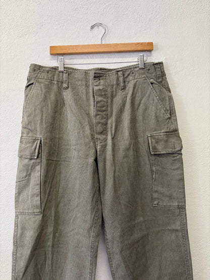 Vintage 80’s German Army Moleskin Cargo Pants “W36”