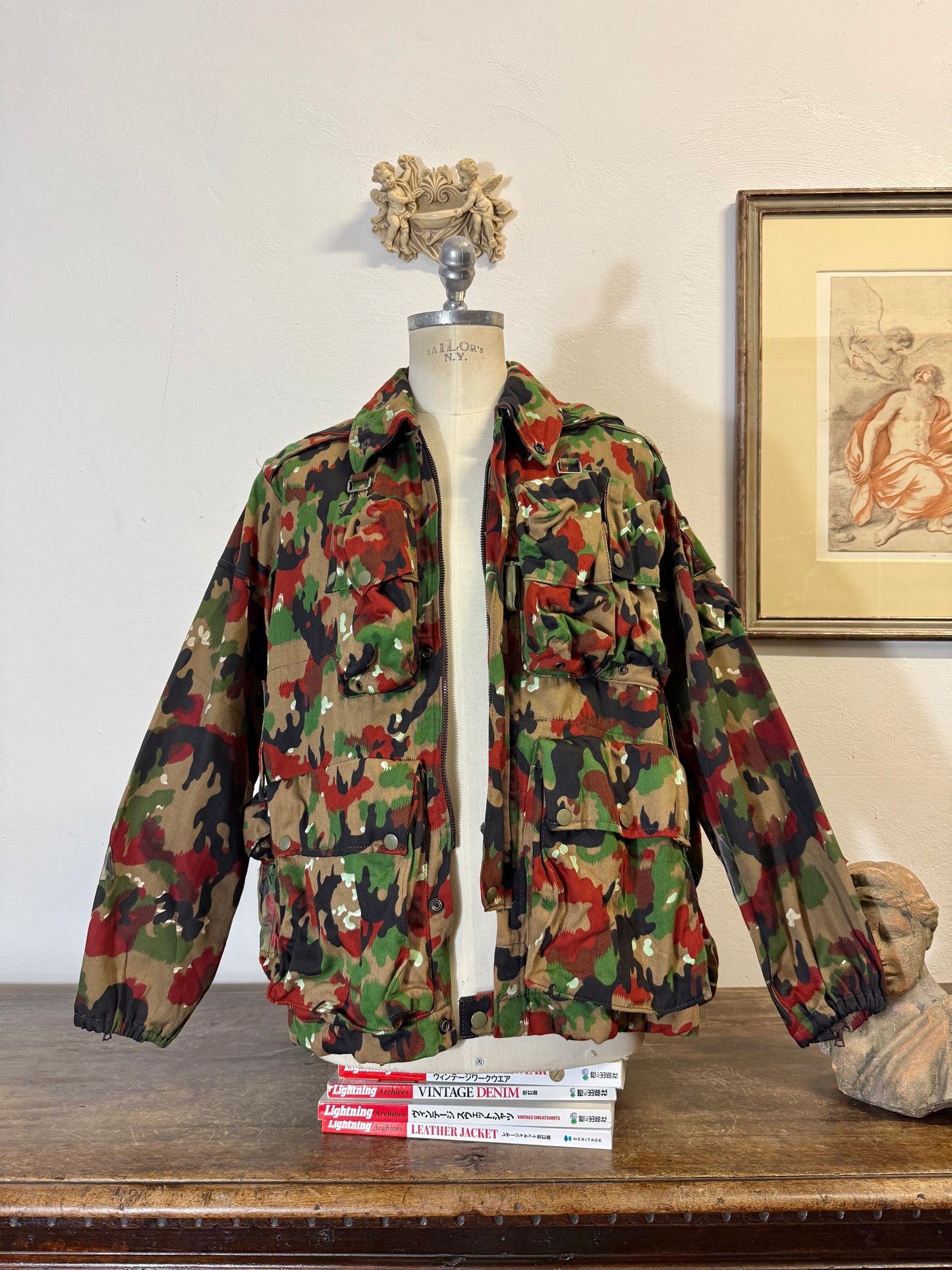 Vintage Swiss Army Camo Jacket M70 “L”