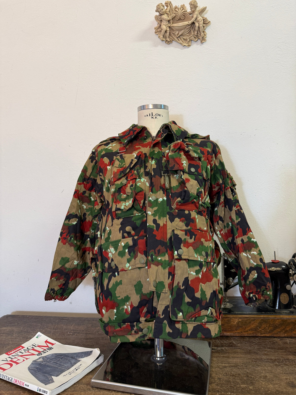 Vintage Swiss Army Camo Jacket M70 “S/M”