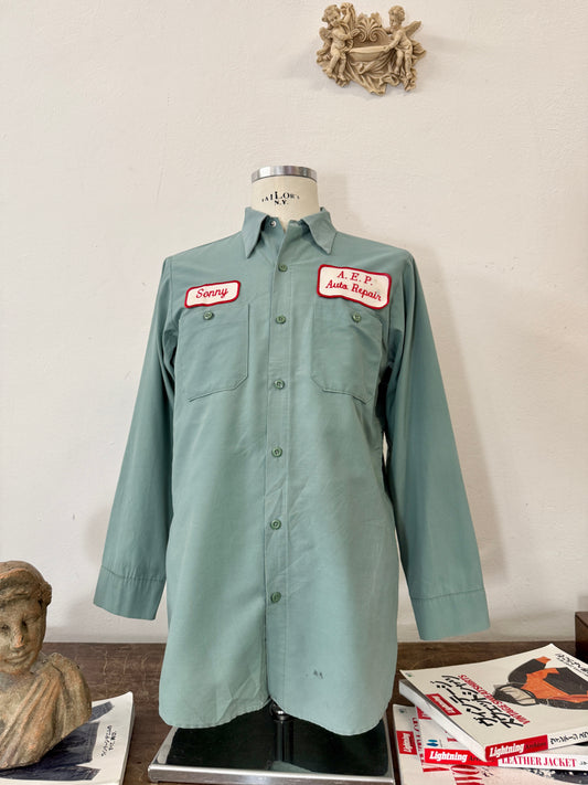 Vintage Work Shirt Sonny Made in Usa “M”