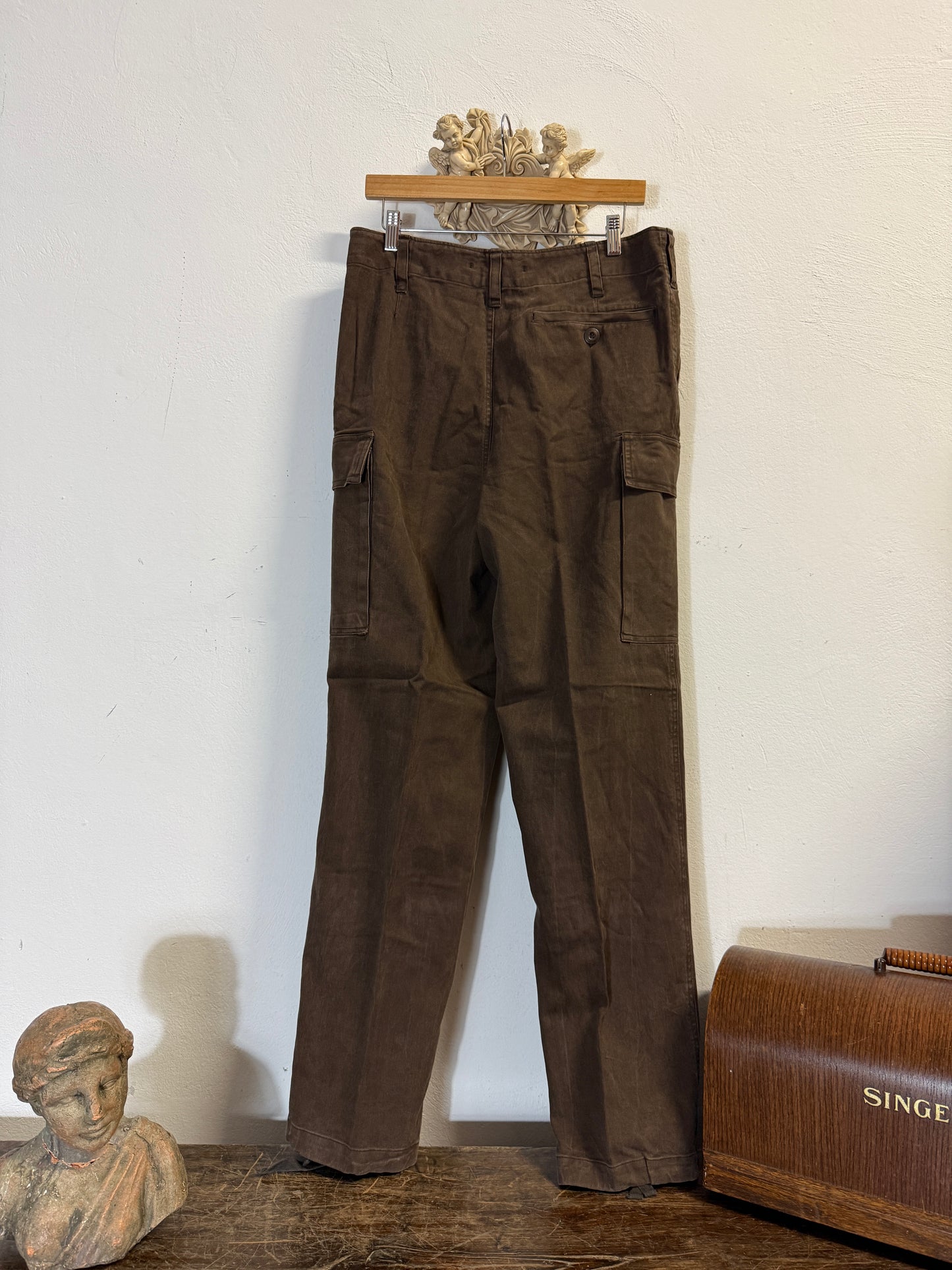 Vintage 80’s German Army Moleskin Cargo Pants “W33”
