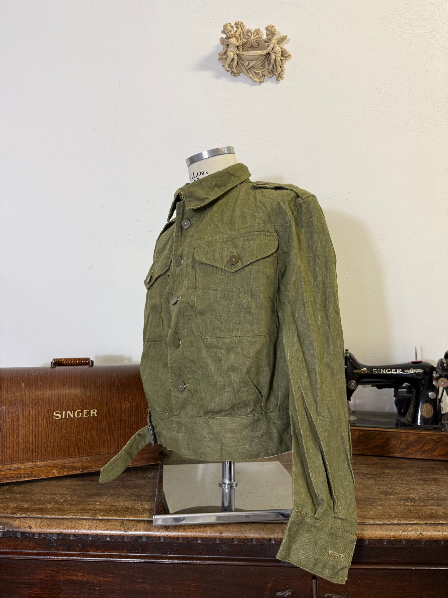 Vintage 50’s Selvedge British Army Jacket “M”