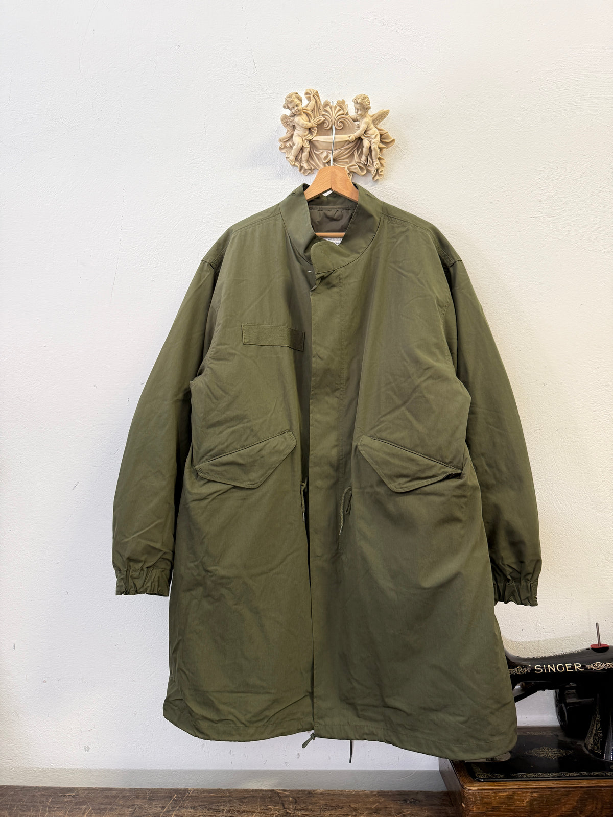 US OD M65 SHELL PARKA WITH LINER - REPRO “L/XL”