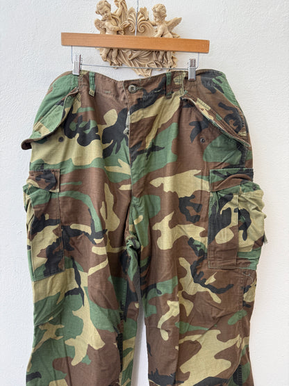 Vintage Woodland Cargo Pants M65 Us Army “W40”