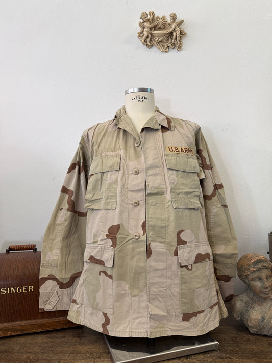 Vintage BDU Camo Jacket Ripstop US Army – L/XL