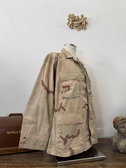 Vintage BDU Camo Jacket Ripstop US Army – L