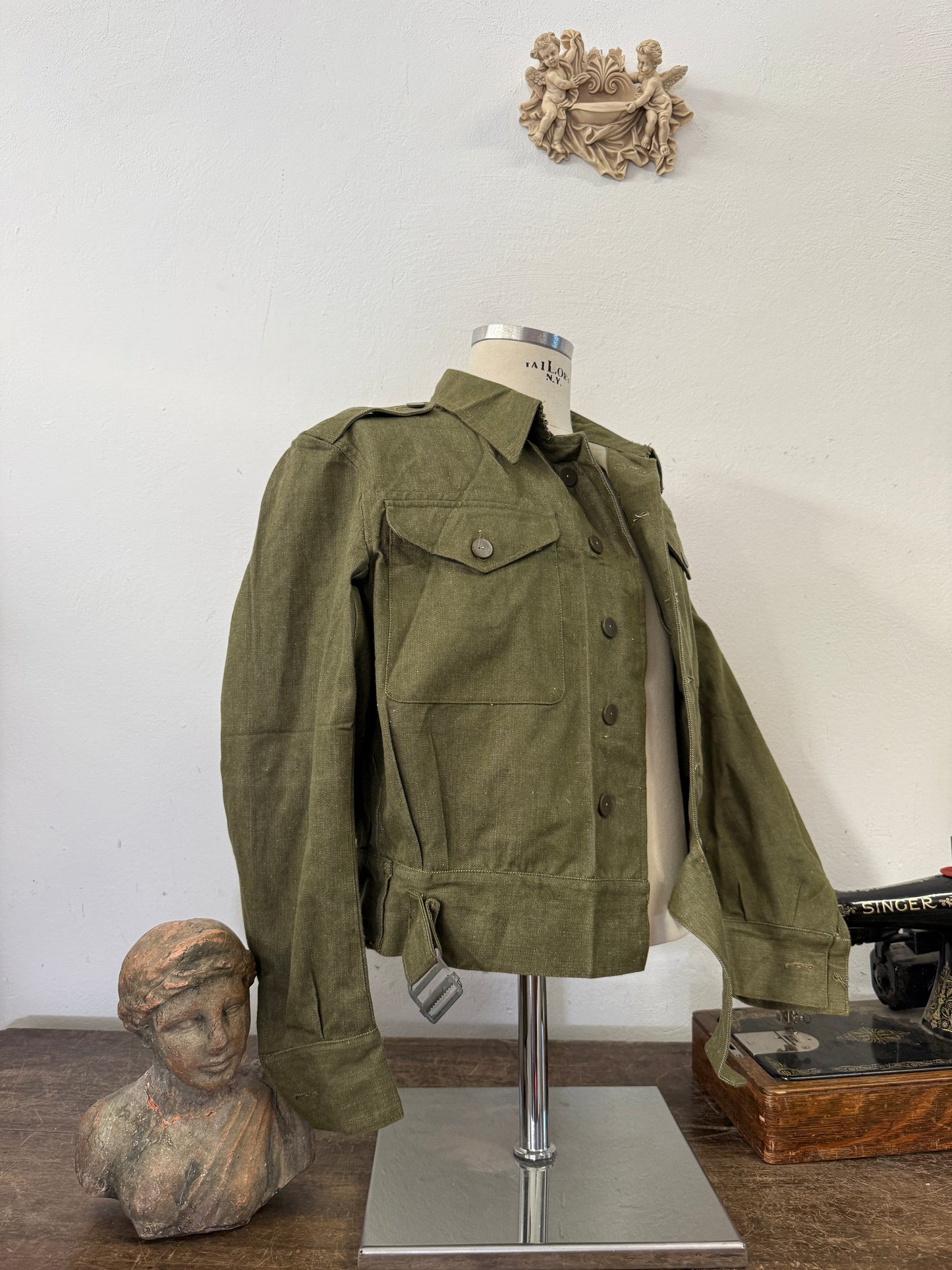 Vintage 50’s Selvedge British Army Jacket “S”