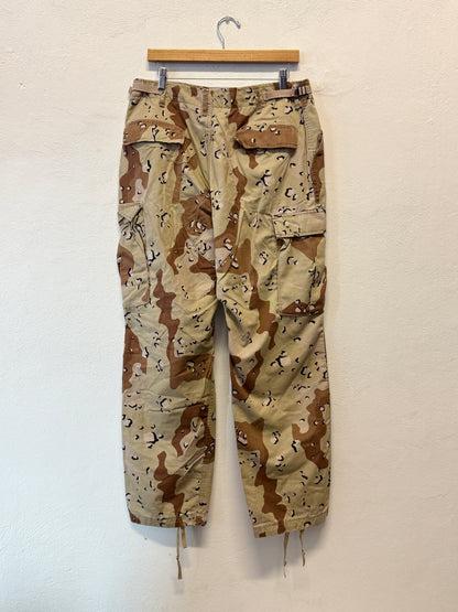Vintage Desert Chocolate Cargo Pants Us Army “W33”