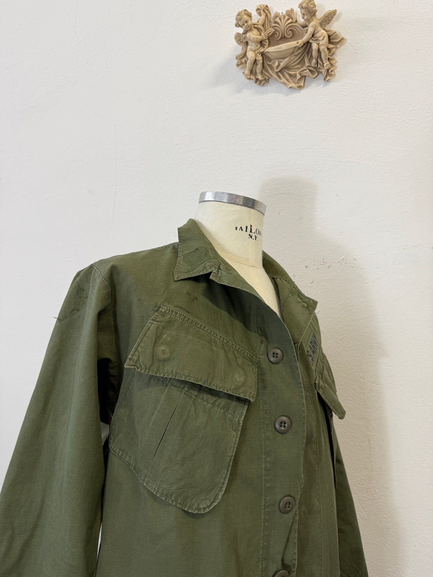 Vintage 60’s Jungle Jacket Rip Stop Us Army “M/L”