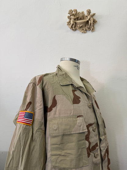 Vintage BDU Camo Jacket Ripstop US Army – XL