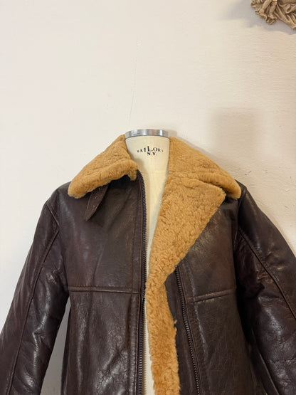 US B46 SHEEPSKIN LEATHER JACKET “L”