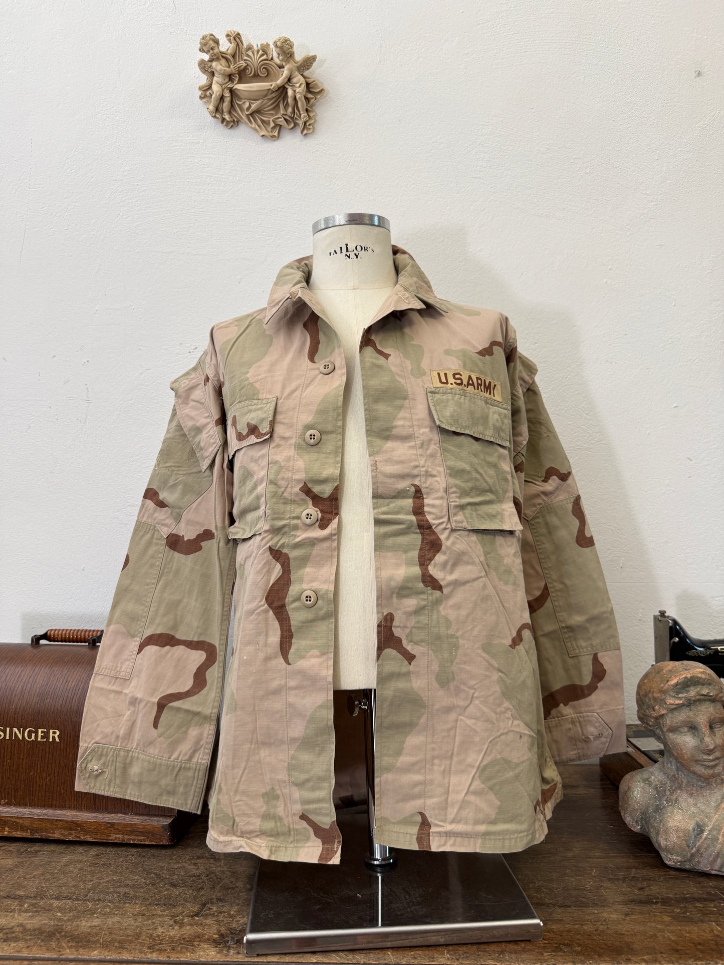 Vintage BDU Camo Jacket Ripstop US Army – L/XL