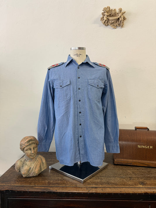 Vintage 90’s Italian Navy Shirt “M”