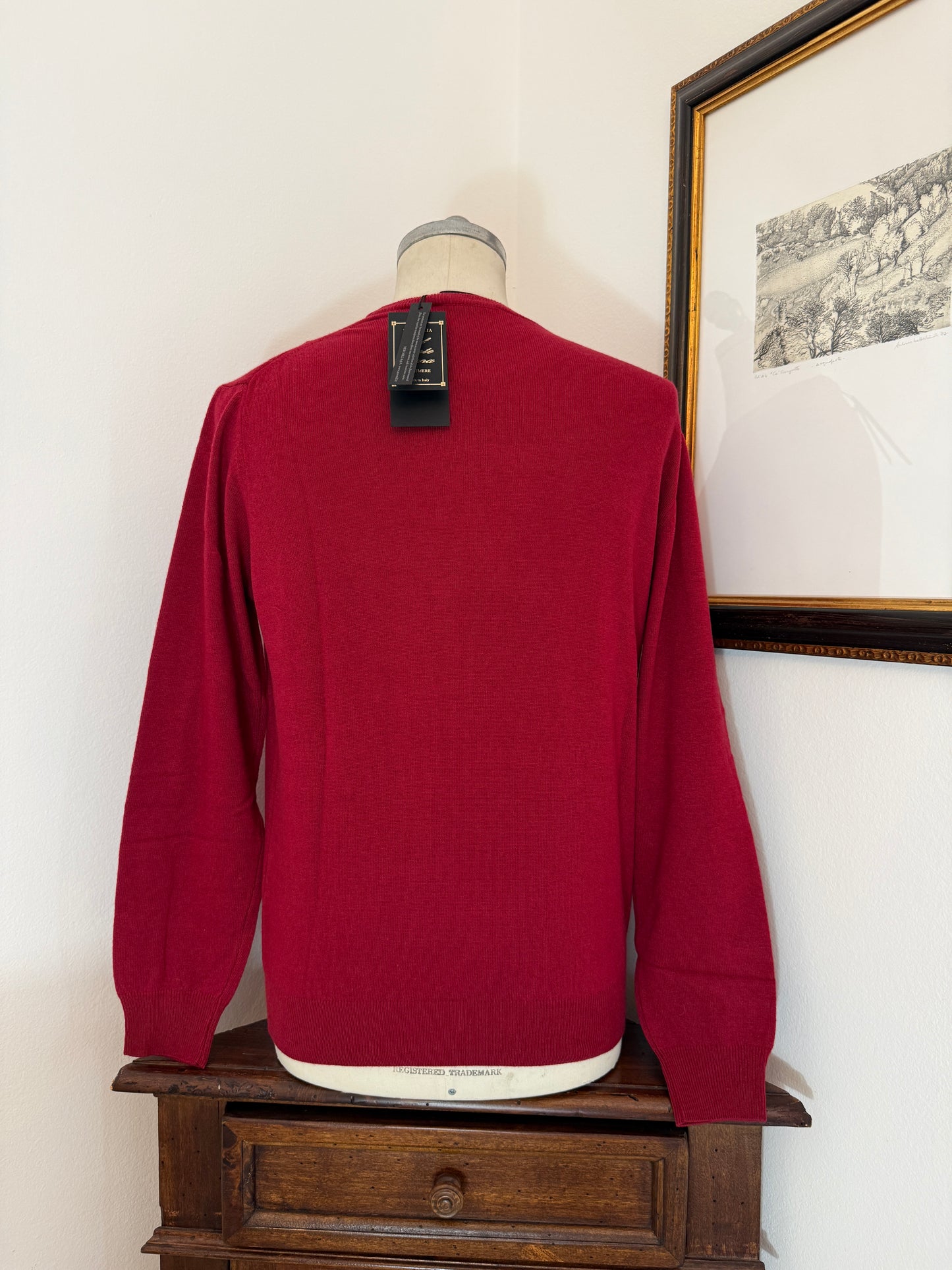 Essential Red Sweater - Made in Italy