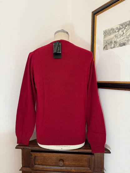 Essential Red Sweater - Made in Italy