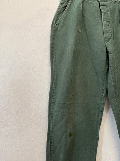 Vintage Swedish Army Fatigue Pants “W31”