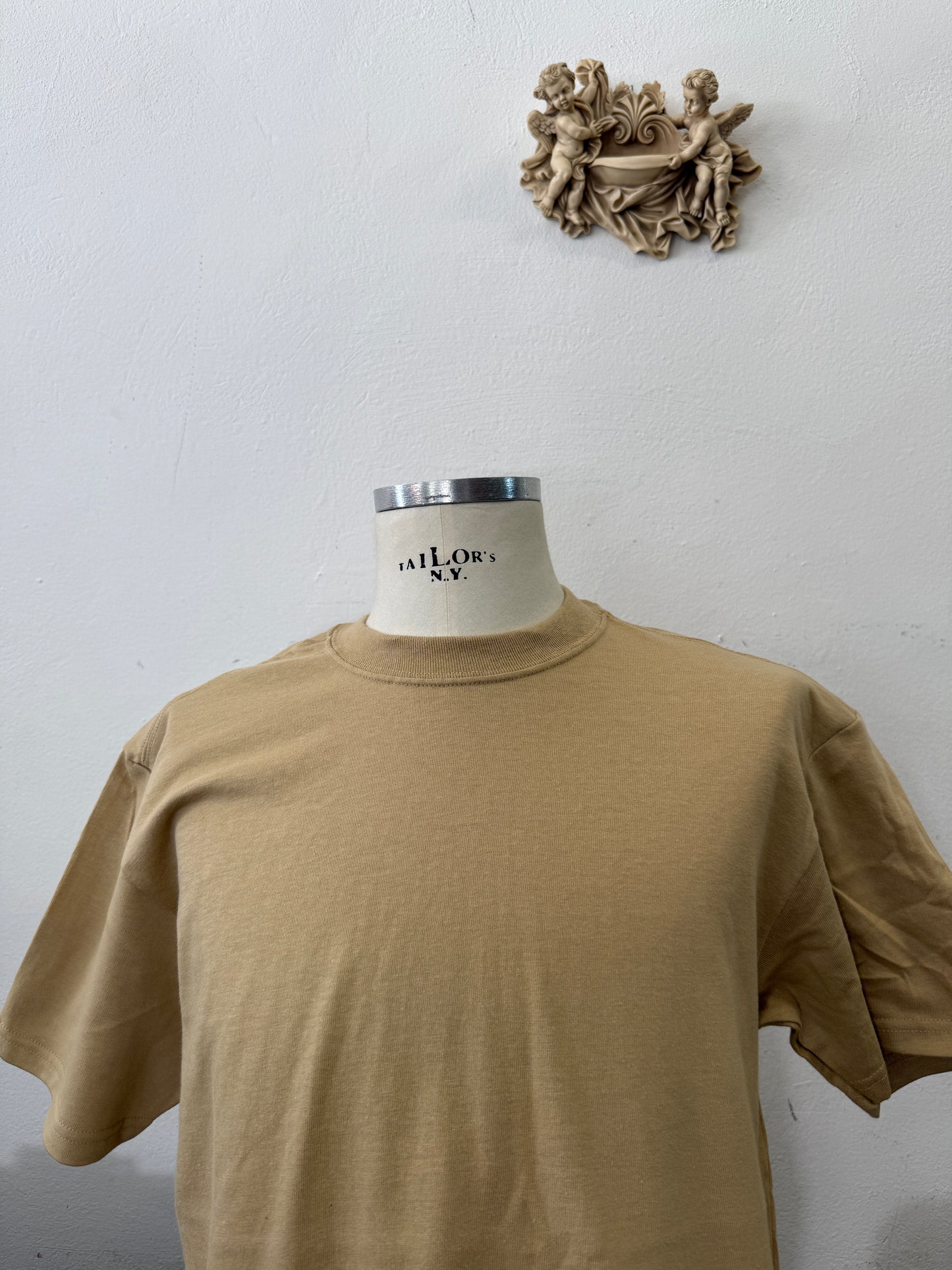 Khaki T-Shirt with US Cotton - Mister Archive®