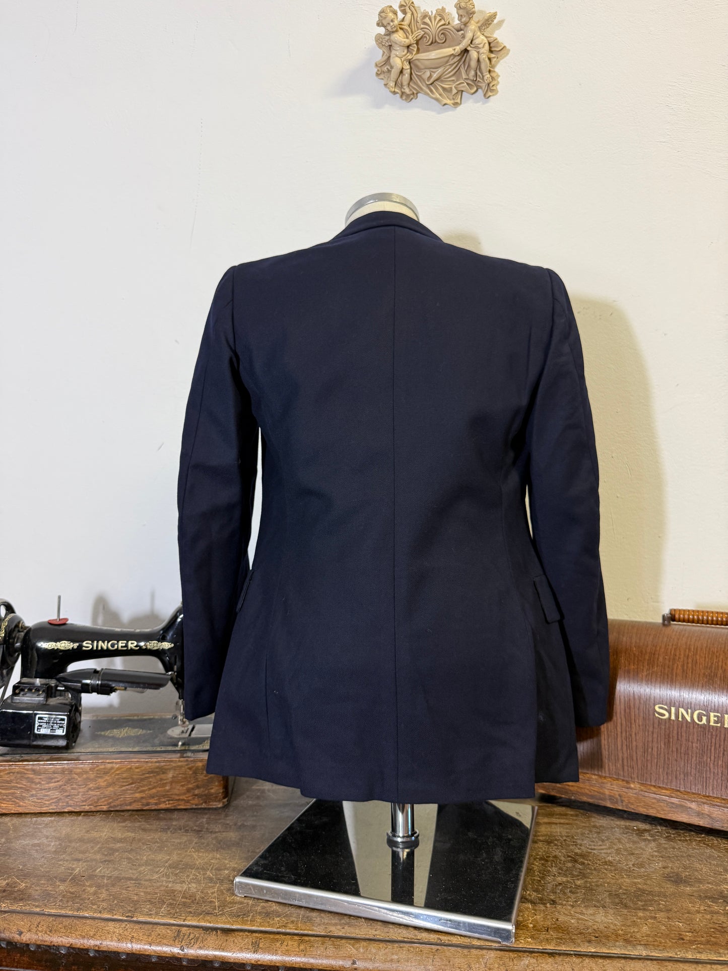 Vintage 90’s Italian Navy Double Breasted Jacket “S”