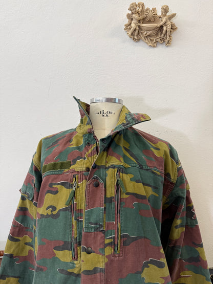Vintage Belgian Army Camo Jacket “XL”