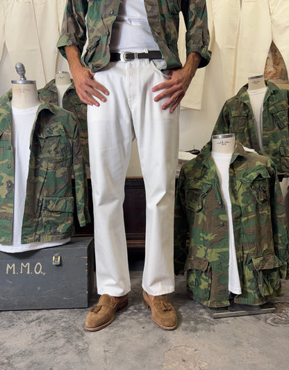 White Selvedge Pants Made in Italy - Mister Archive®