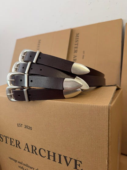 MANCINI 1979 X MISTER ARCHIVE - Dark Brown Belt