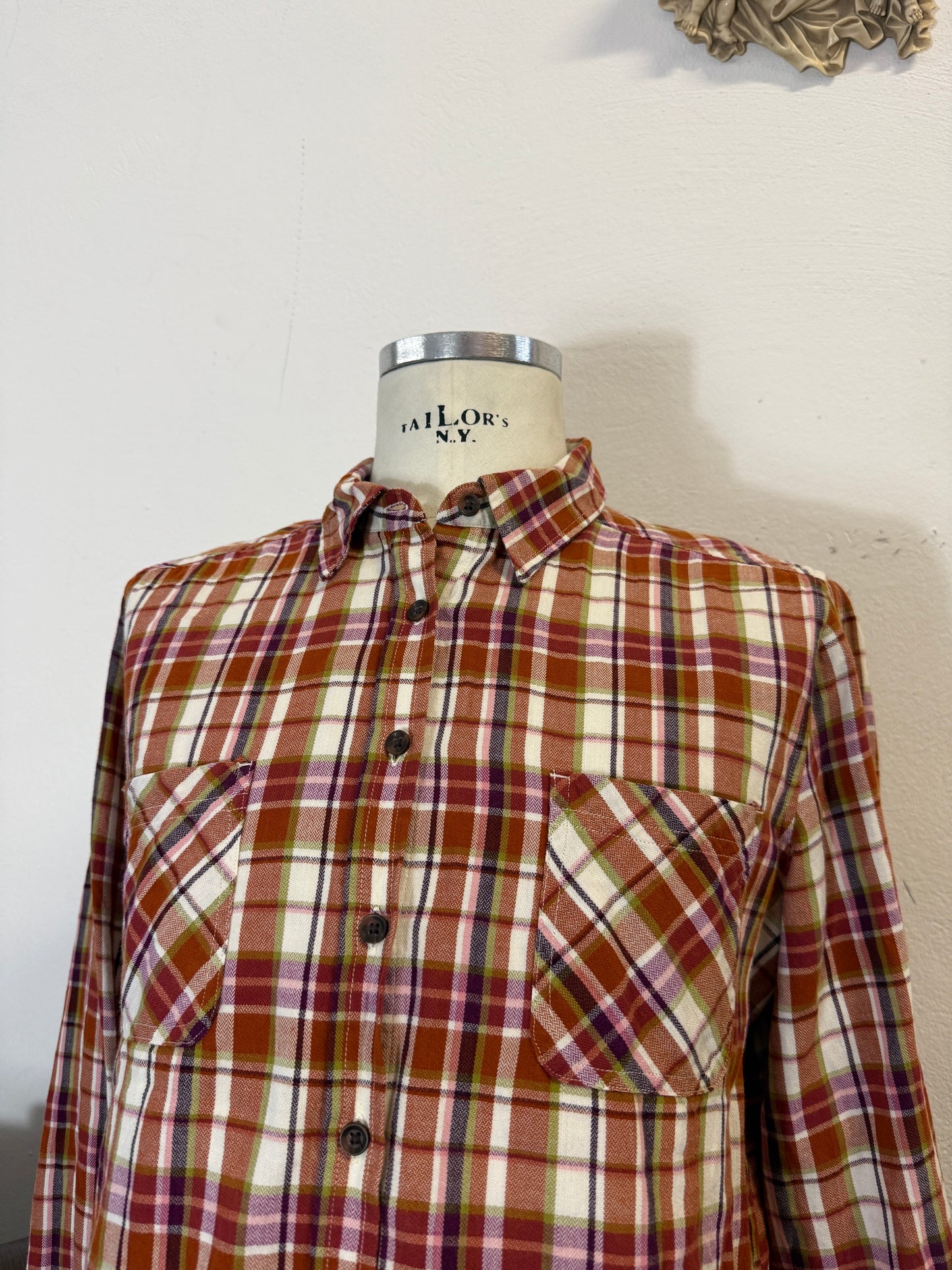 Vintage Woman Flannel Shirt “L/XL”