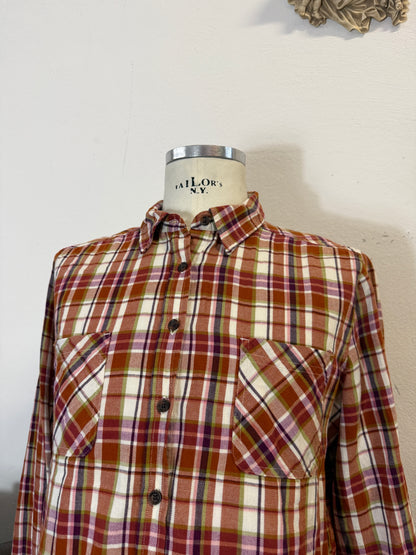 Vintage Woman Flannel Shirt “L/XL”