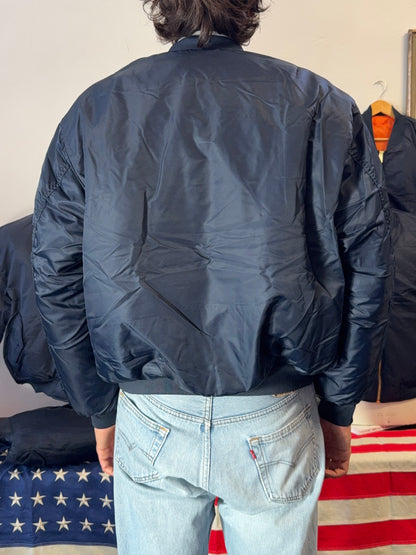 Blue Navy Bomber Jacket MA1