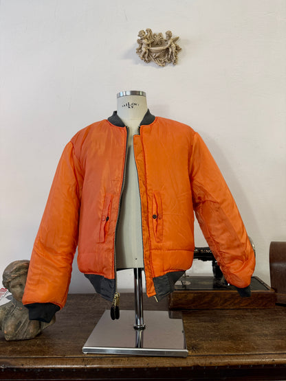 Grey Bomber Jacket MA1