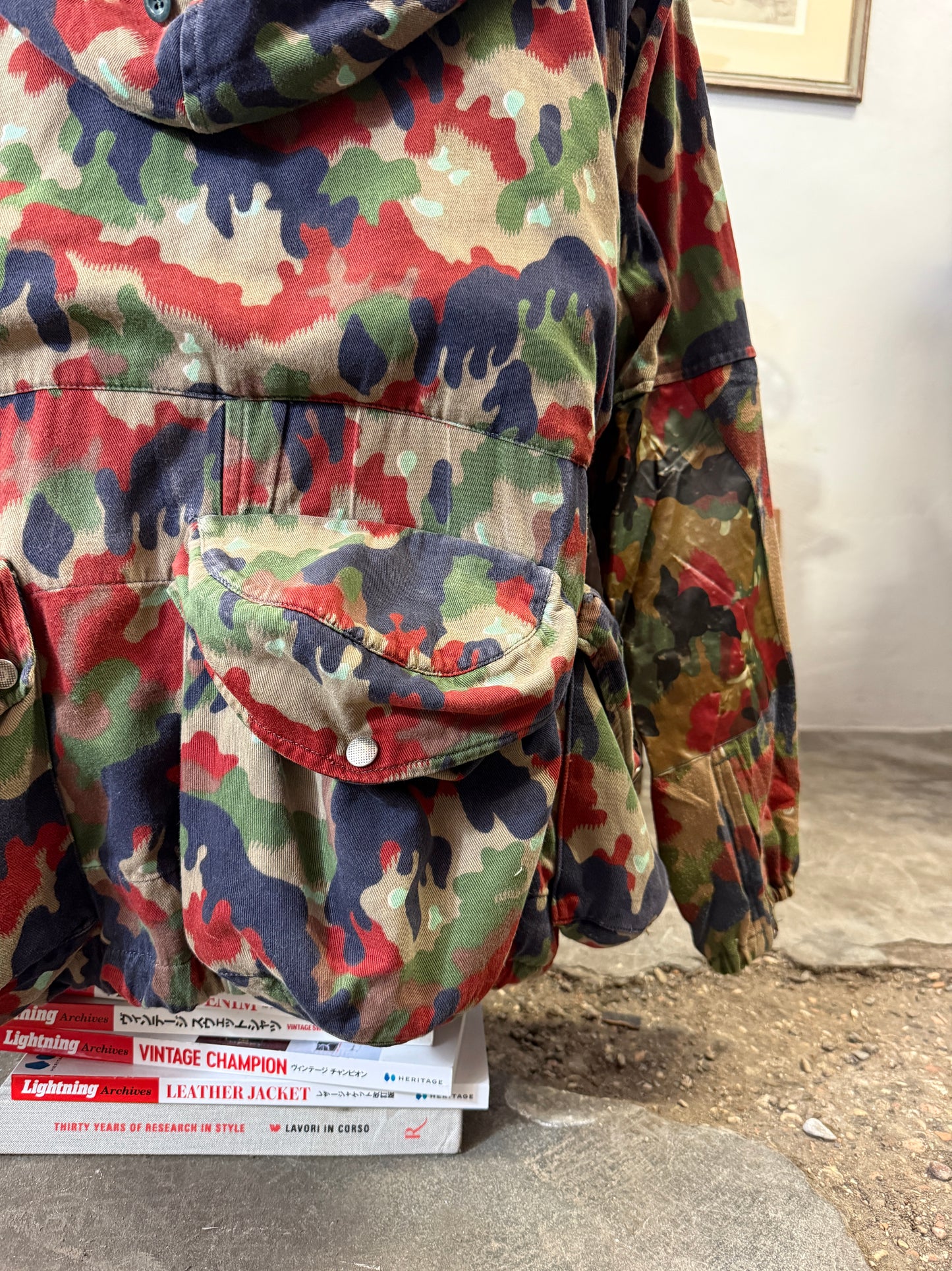 Vintage Swiss Army Camo Jacket M70 “XL”