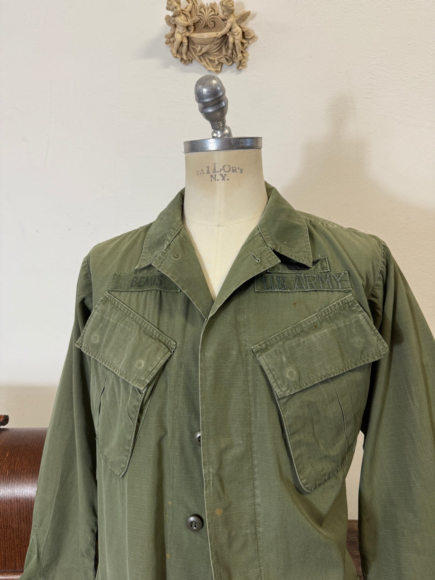 Vintage Rip Stop Jungle Jacket U.S. ARMY “M/L”