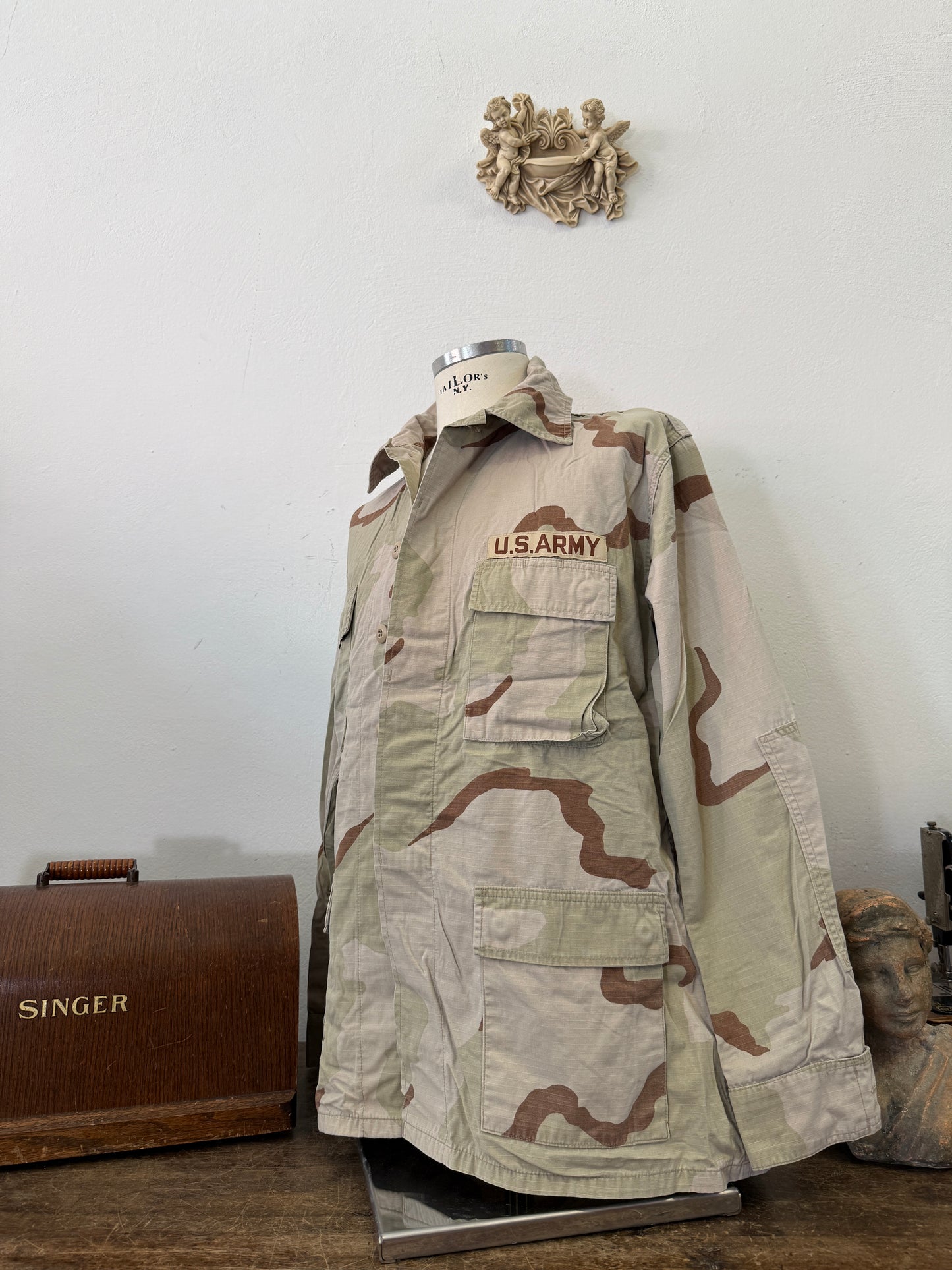 Vintage BDU Camo Jacket Ripstop US Army – XL