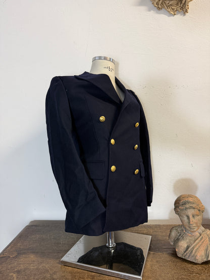 Vintage 80’s Double-Breasted Italian Financial Police Jacket “S”