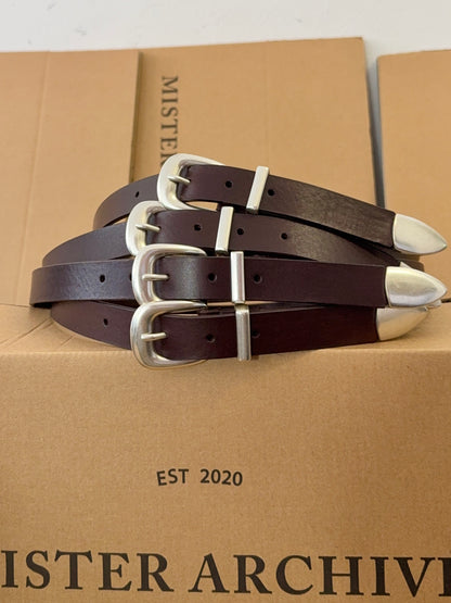 MANCINI 1979 X MISTER ARCHIVE - Dark Brown Belt