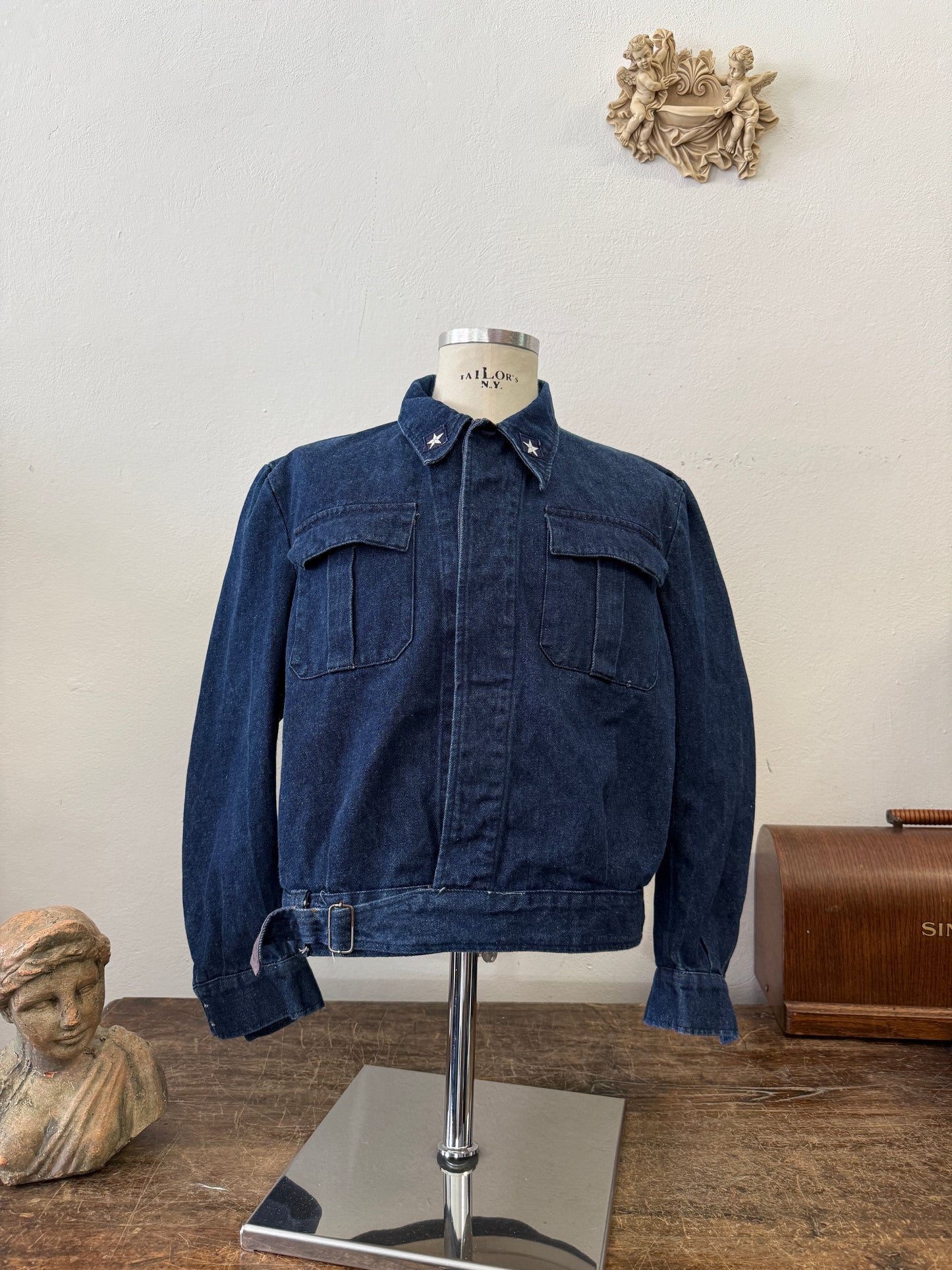Vintage 90’s Italian Navy Jacket “M”