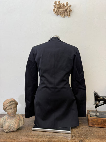 Vintage Italian Navy Double Breasted Jacket “M”