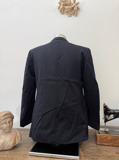 Vintage Italian Navy Double Breasted Jacket “M”