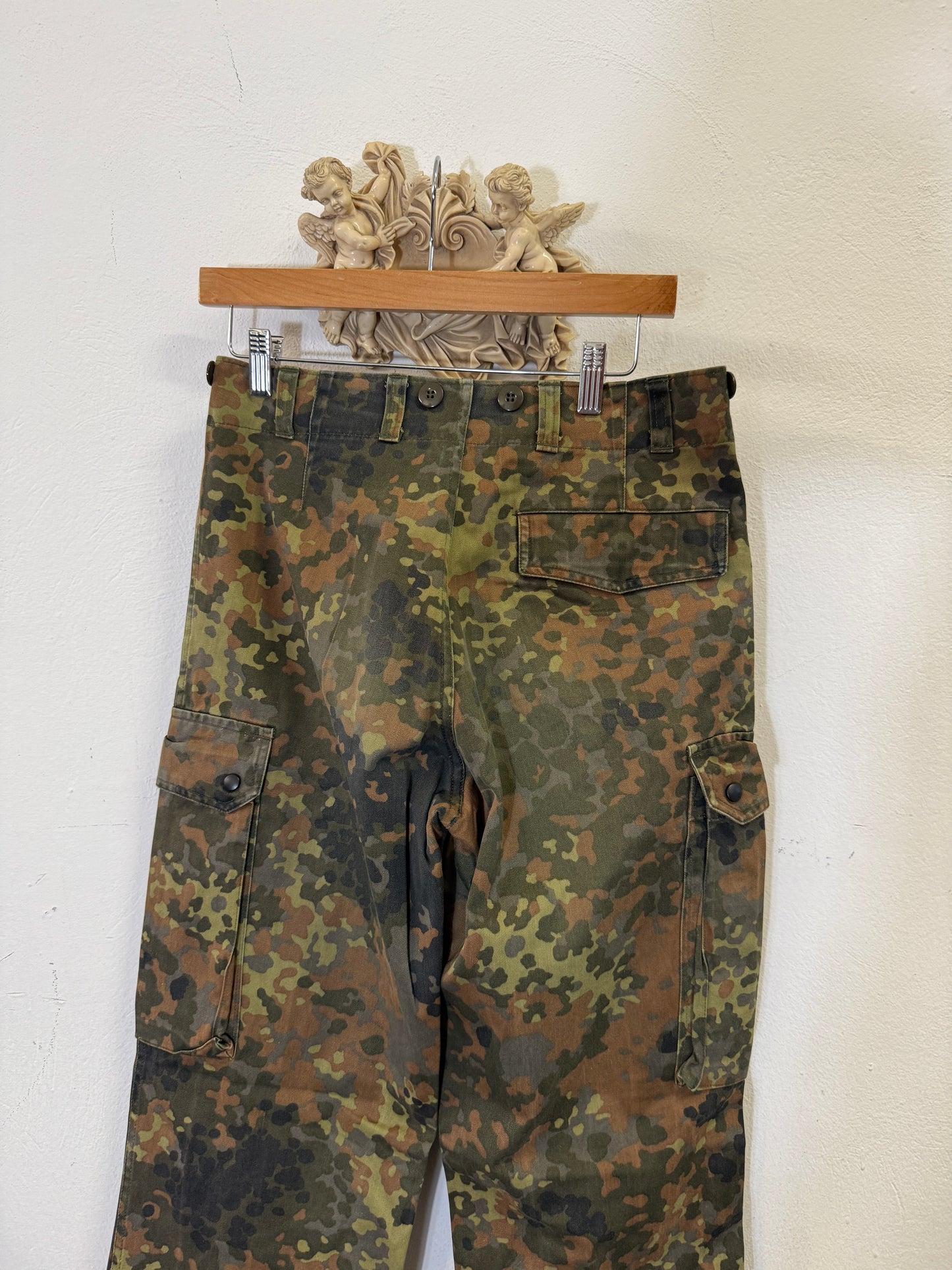 Vintage German Army Camo Cargo Pants “W31”