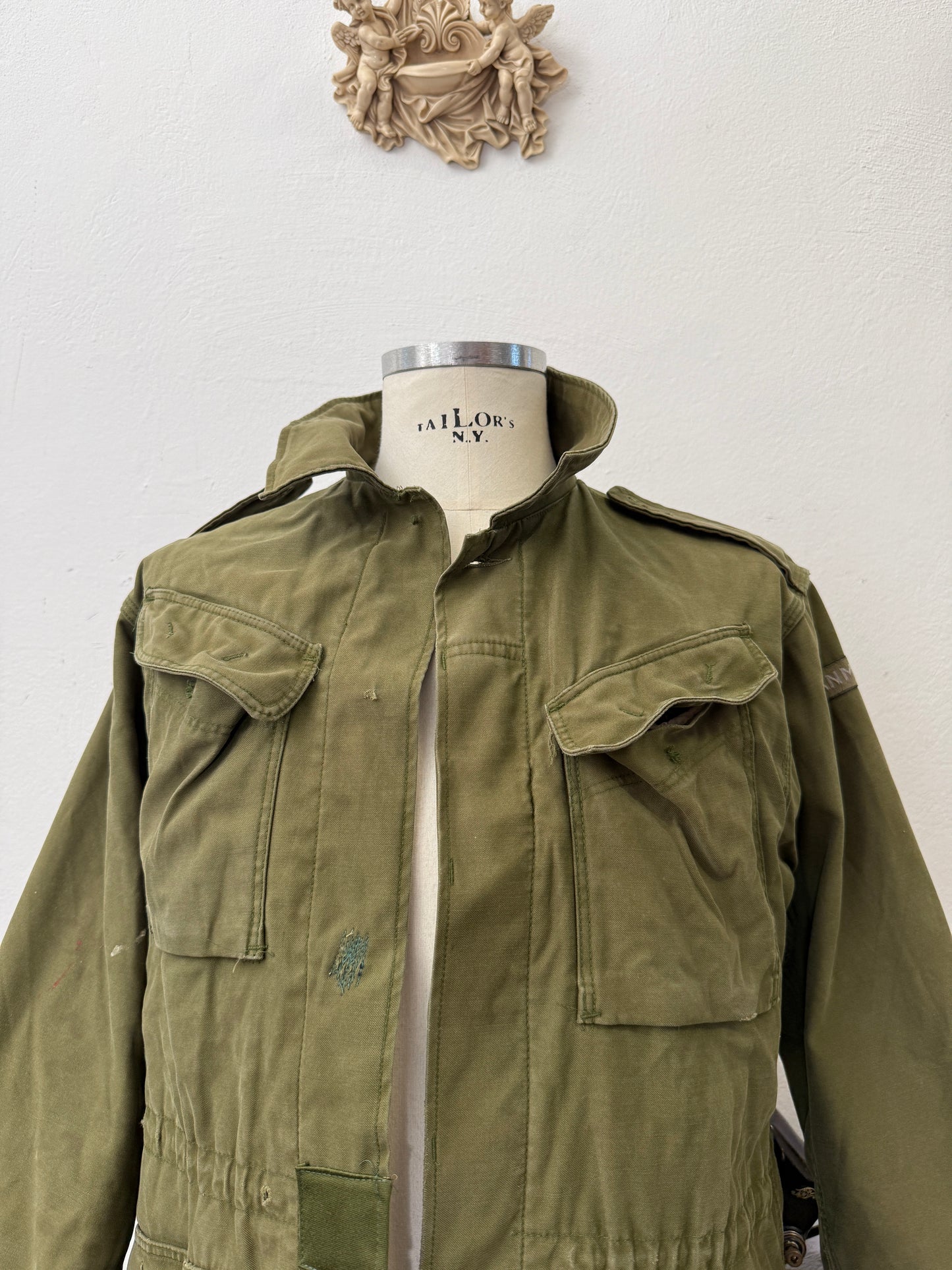 Vintage Danish Army Jacket Without Buttons “M”