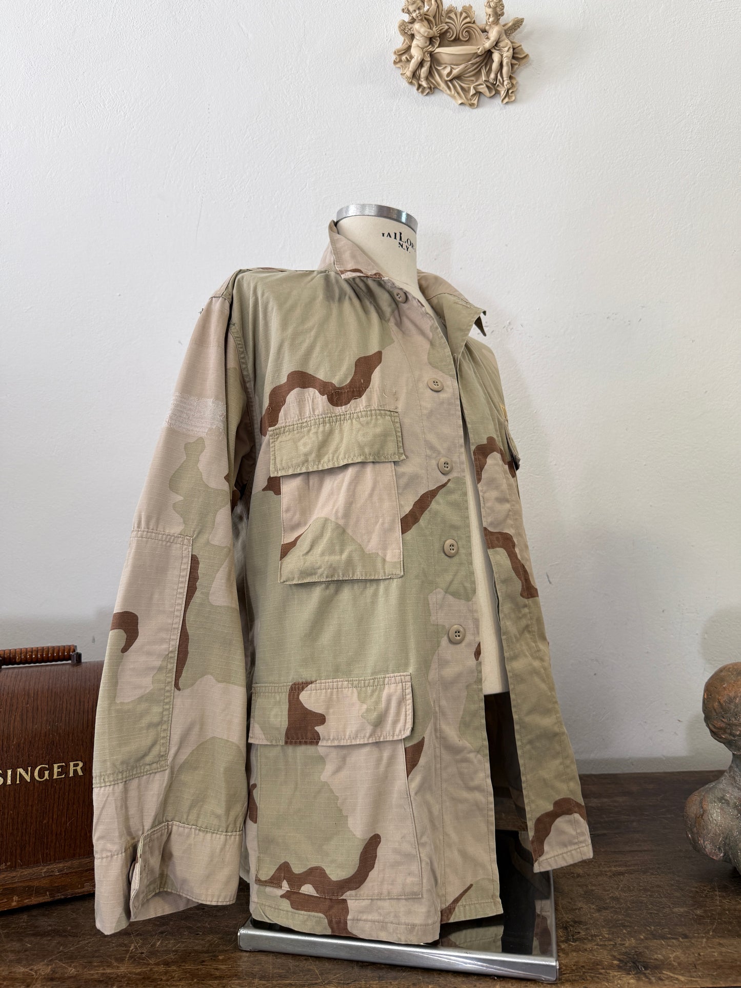 Vintage BDU Camo Jacket Ripstop US Army – XL