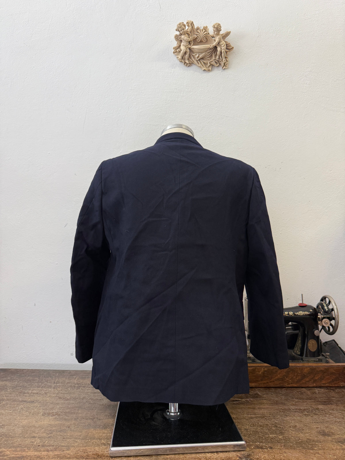 Vintage Italian Navy Double Breasted Jacket “S”