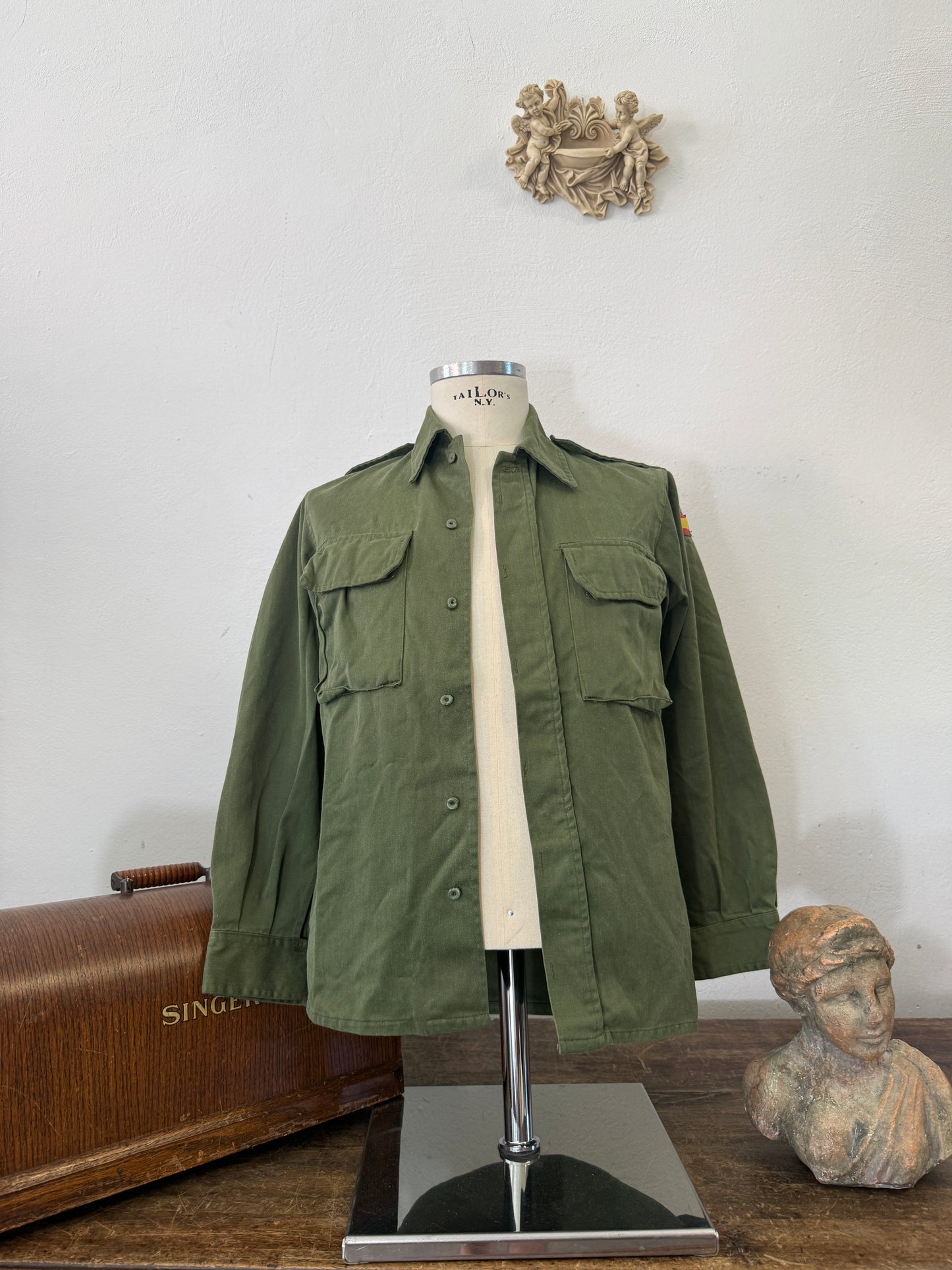 Vintage Spanish Army Shirt “XS”