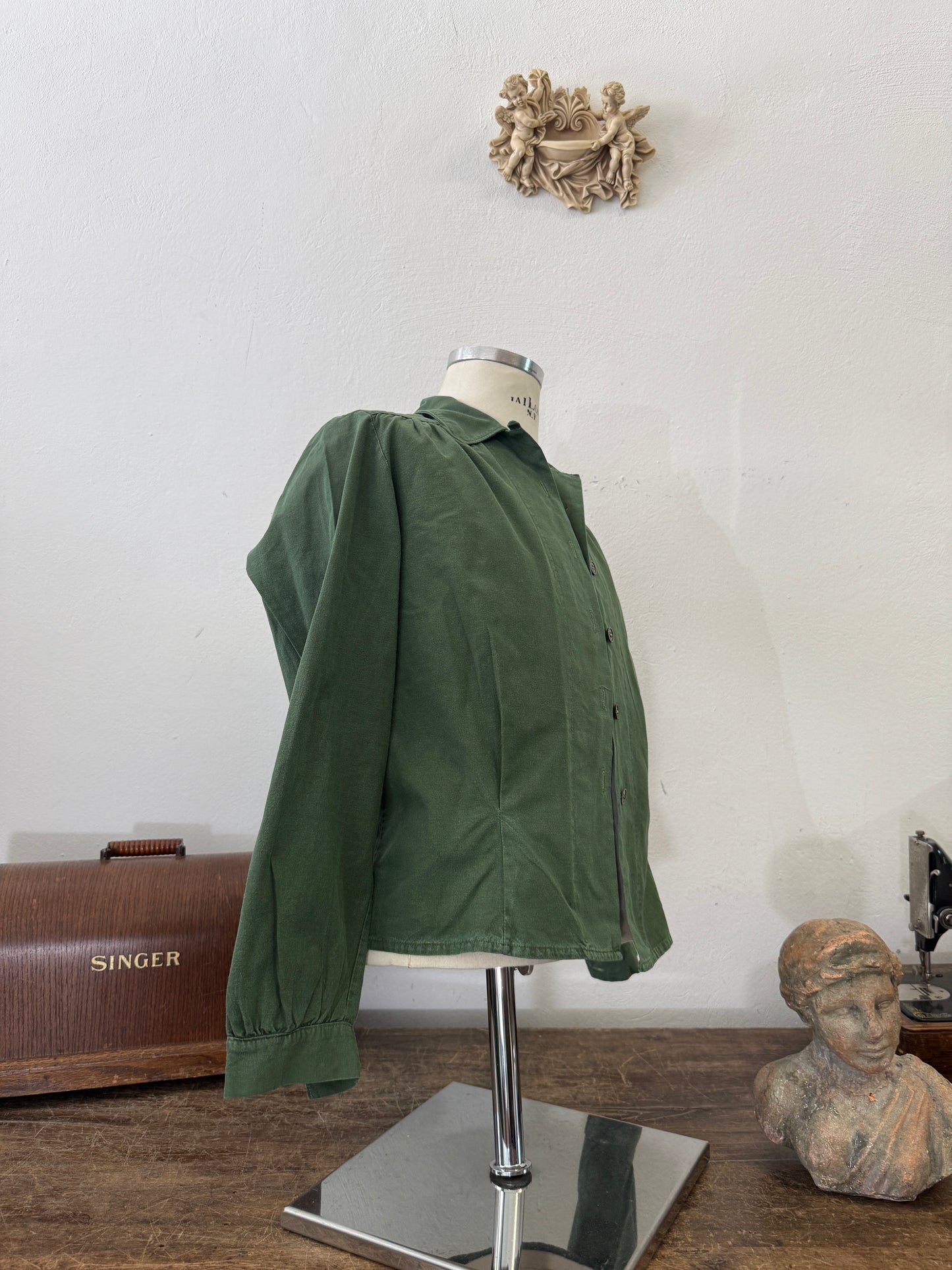 Vintage 80’s Woman Swedish Army Shirt - S