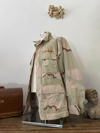 Vintage BDU Camo Jacket Ripstop US Army – L