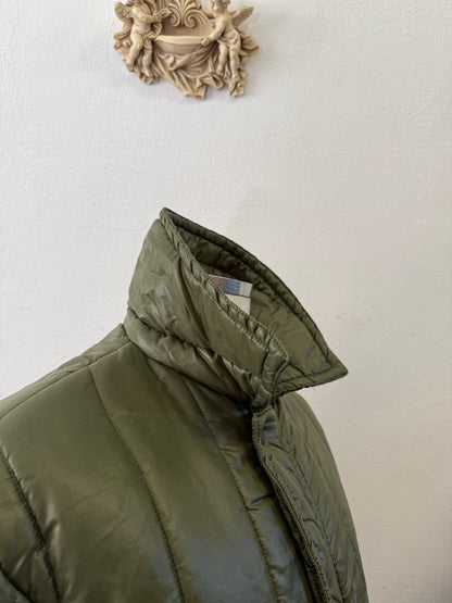 Olive Green Padded Jacket With Collar “XL”