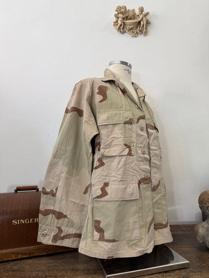 Vintage BDU Camo Jacket Ripstop US Army – L