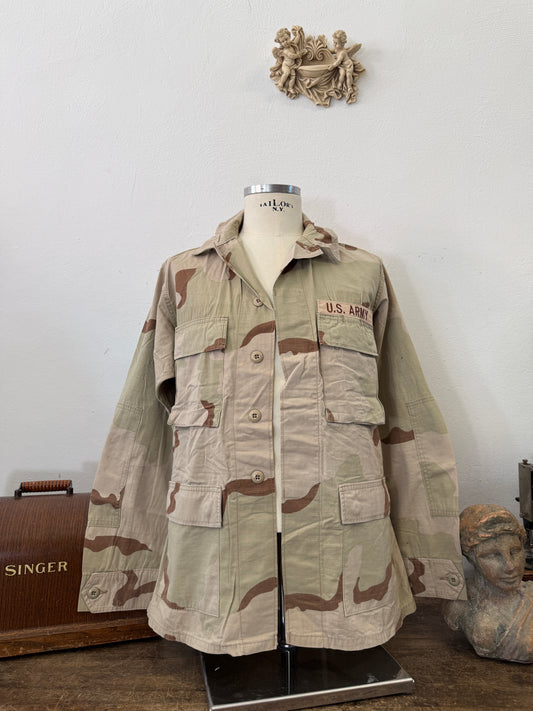 Vintage BDU Camo Jacket Ripstop US Army – L